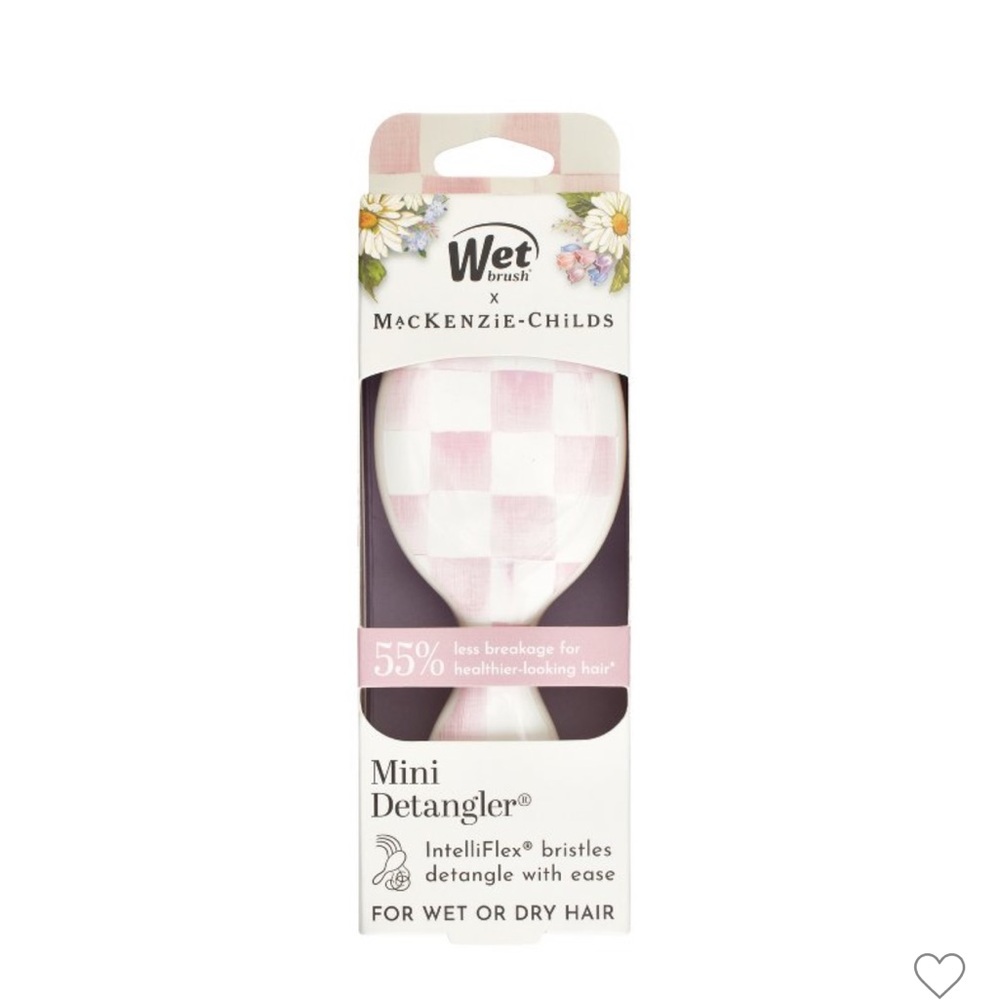 MacKenzie-Childs x Wet Brush Mini Detangler - Rosy Check